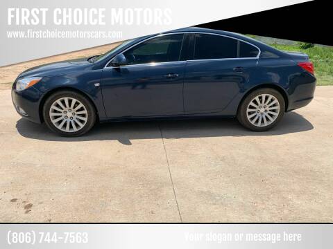 2011 Buick Regal for sale at FIRST CHOICE MOTORS in Lubbock TX