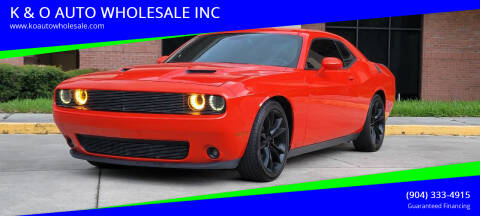 2016 Dodge Challenger for sale at K & O AUTO WHOLESALE INC in Jacksonville FL
