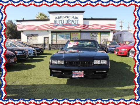 1988 Chevrolet Monte Carlo for sale at American Auto Depot in Modesto CA