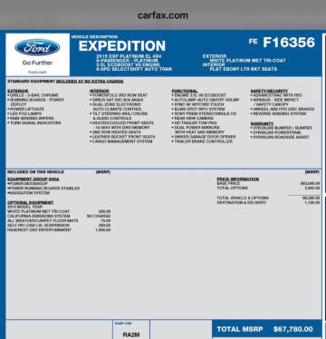 2015 Ford Expedition EL Platinum