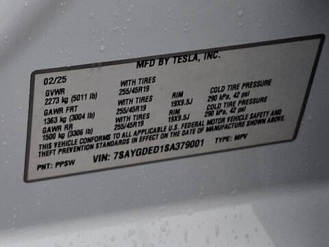 2025 Tesla Model Y Long Range