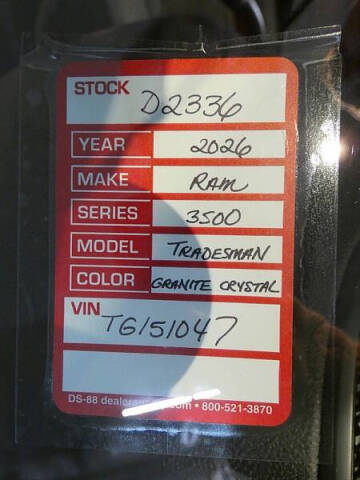 2026 RAM 3500 Tradesman