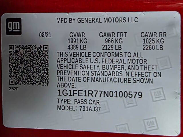 2022 Chevrolet Camaro