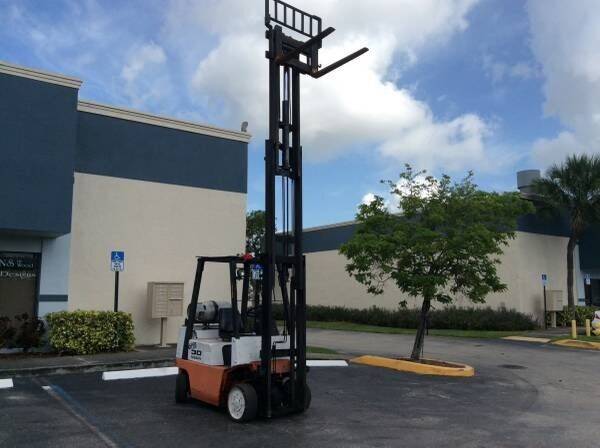 2000 NISSAN Forklift CPJ02A20PV for sale at Tropical Motors Cargo Vans and Car Sales Inc. in Pompano Beach FL