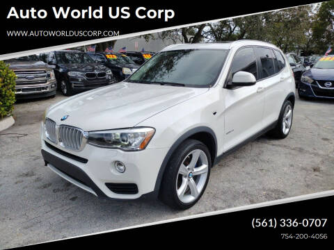 2017 BMW X3 for sale at Auto World US Corp in Plantation FL