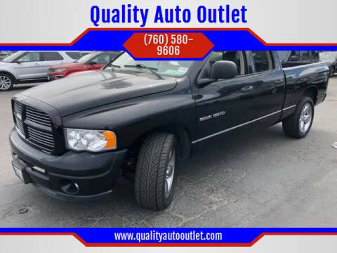 2003 Dodge Ram Pickup 1500 for sale at Quality Auto Outlet in Vista CA