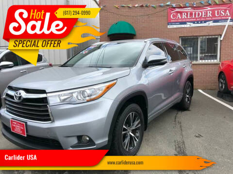 2016 Toyota Highlander for sale at Carlider USA in Everett MA