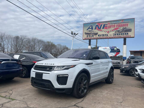 2018 Land Rover Range Rover Evoque for sale at ANF AUTO FINANCE in Houston TX