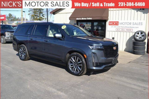 2021 Cadillac Escalade ESV for sale at Nick's Motor Sales in Kalkaska MI
