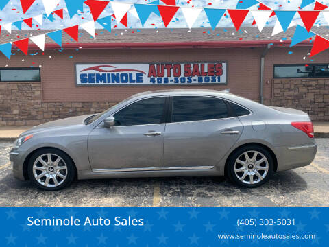 2012 Hyundai Equus for sale at Seminole Auto Sales in Seminole OK