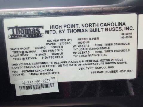 2019 Freightliner B2 Chassis