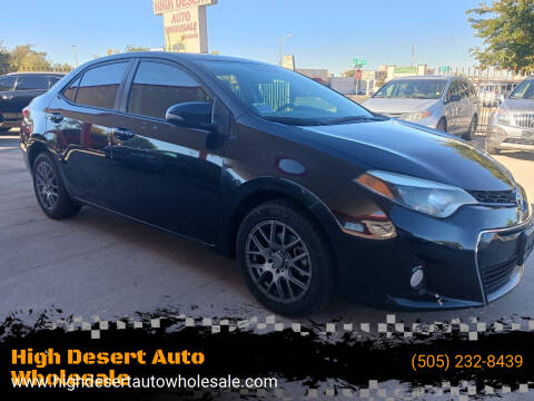 2016 Toyota Corolla for sale at High Desert Auto Wholesale in Albuquerque NM