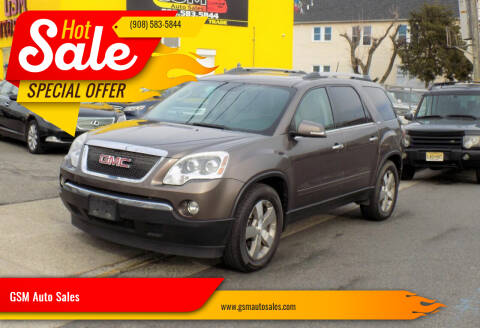 2011 GMC Acadia for sale at GSM Auto Sales in Linden NJ