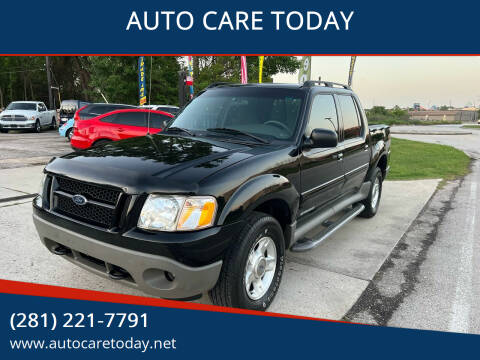 2002 Ford Explorer Sport Trac for sale at AUTO CARE TODAY in Spring TX