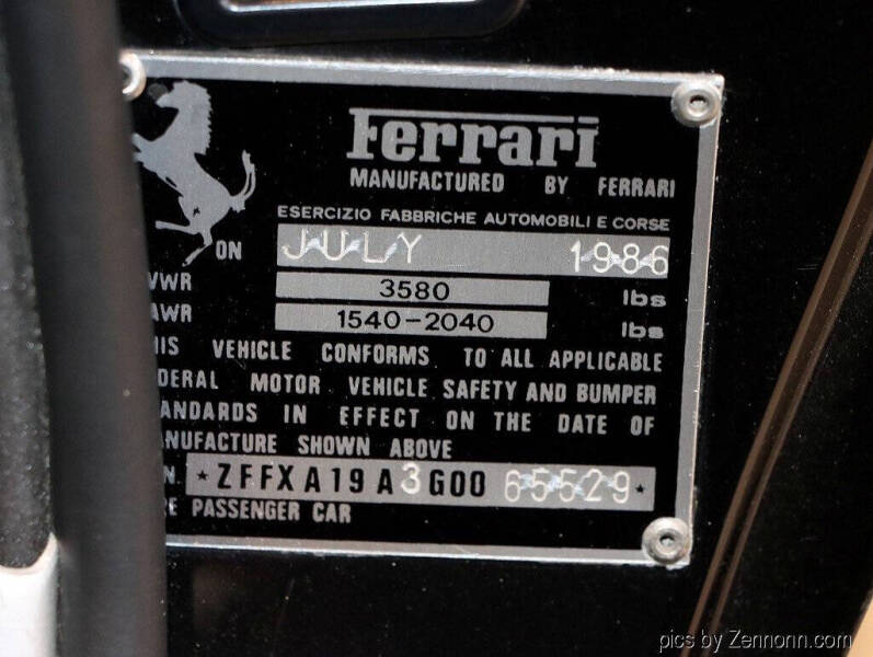 1986 Ferrari 328 GTB