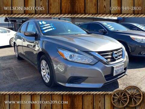 2016 Nissan Altima for sale at WILSON MOTORS in Stockton CA