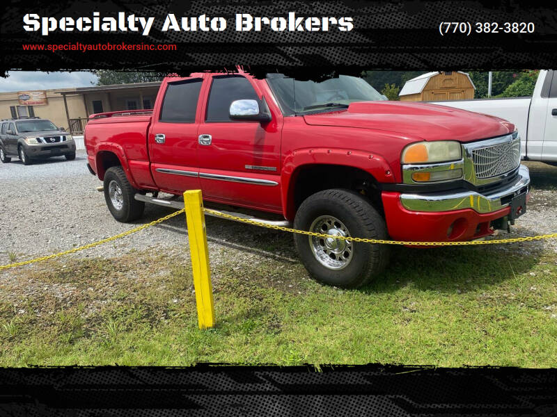 2004 GMC Sierra 2500HD for sale at Specialty Auto Brokers in Cartersville GA