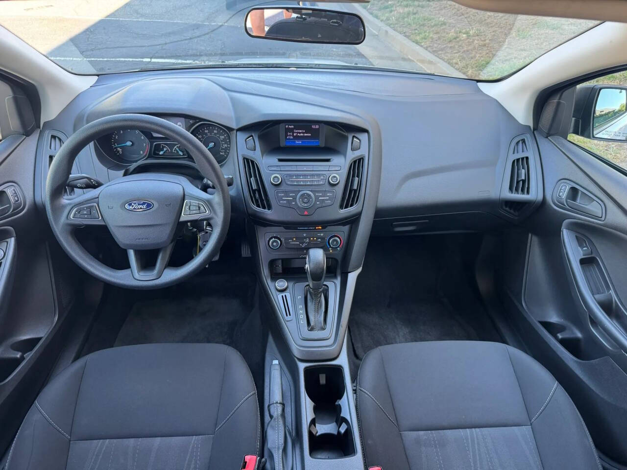 White 2017 Ford Focus S S 4dr Sedan 14