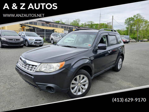 2012 Subaru Forester for sale at A & Z AUTOS in Westfield MA