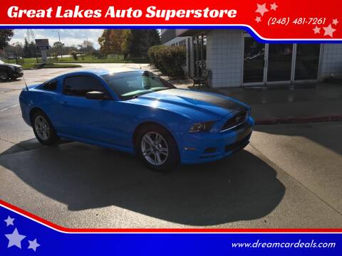 2013 Ford Mustang for sale at Great Lakes Auto Superstore in Waterford Township MI