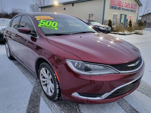 2016 Chrysler 200 for sale at Reliable Cars Sales Inc. in Michigan City IN