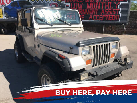 1995 Jeep Wrangler for sale at ROCK STAR TRUCK & AUTO LLC in Las Vegas NV