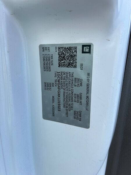 2019 Chevrolet Express 2500