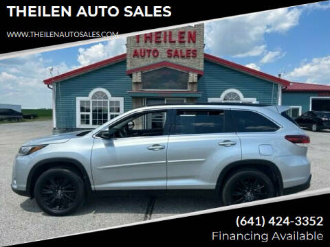 2019 Toyota Highlander for sale at THEILEN AUTO SALES in Clear Lake IA