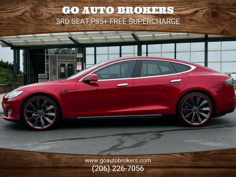 2014 Tesla Model S for sale at GO AUTO BROKERS in Bellevue WA