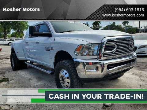 2014 RAM 3500 for sale at Kosher Motors in Hollywood FL