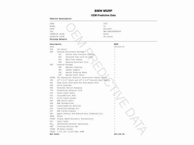 2022 BMW i4 eDrive40 Gran Coupe