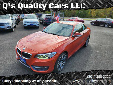 2016 BMW 2 Series for sale at Q's Quality Cars LLC in Capitol Heights MD