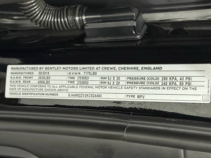 2019 Bentley Bentayga V8