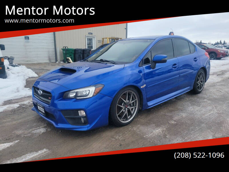 2017 Subaru WRX for sale at Mentor Motors in Idaho Falls ID