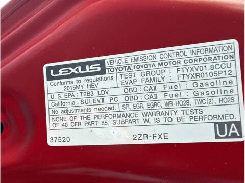 2015 Lexus CT 200h