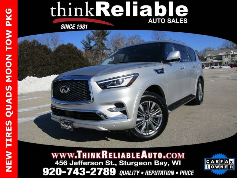 2021 Infiniti QX80 for sale at RELIABLE AUTOMOBILE SALES, INC in Sturgeon Bay WI