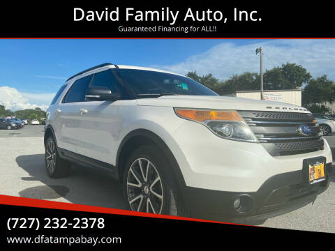 2015 Ford Explorer for sale at David Family Auto, Inc. in New Port Richey FL