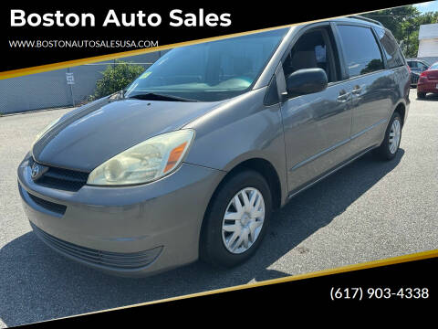 2005 Toyota Sienna for sale at Boston Auto Sales in Brighton MA