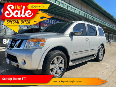 2011 Nissan Armada for sale at Carriage Motors LTD in Ingleside IL