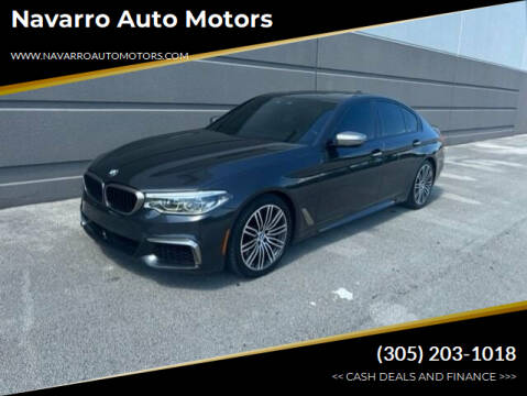 2018 BMW 5 Series for sale at Navarro Auto Motors in Hialeah FL