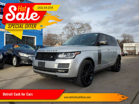 2013 Land Rover Range Rover for sale at Detroit Cash for Cars in Warren MI