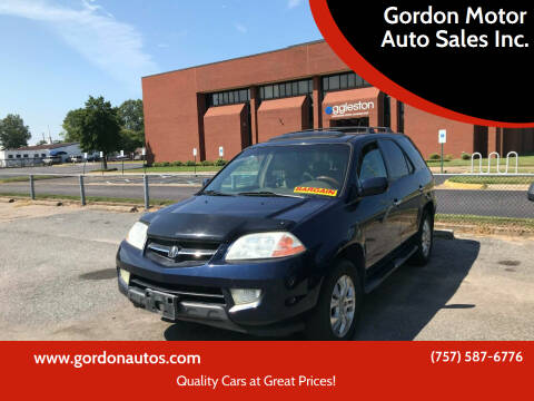 2003 Acura MDX for sale at Gordon Motor Auto Sales Inc. in Norfolk VA