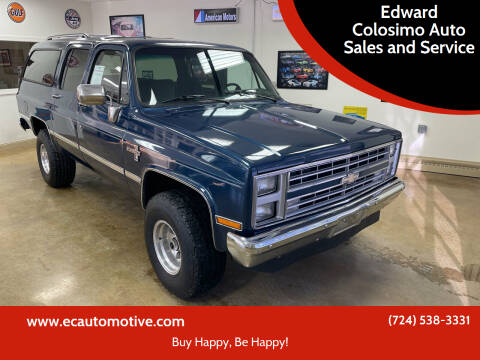 1987 Chevrolet Suburban for sale at Edward Colosimo Auto Sales and Service in Evans City PA
