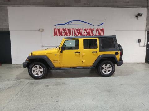 2015 Jeep Wrangler Unlimited for sale at DOUG'S AUTO SALES INC in Pleasant View TN