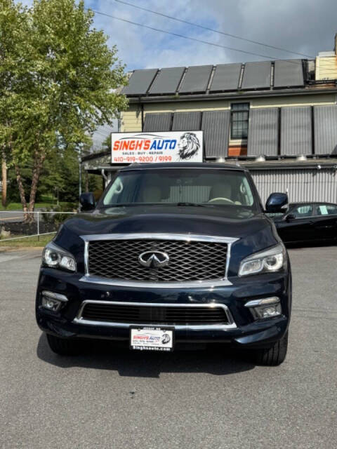 2016 INFINITI QX80 for sale at Singh's Auto Sales in Jessup, MD