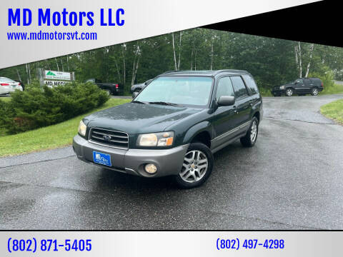 2005 Subaru Forester for sale at MD Motors LLC in Williston VT