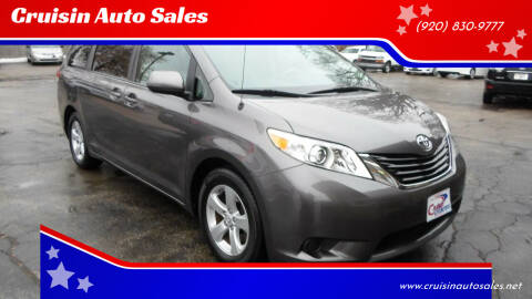 2012 Toyota Sienna for sale at Cruisin Auto Sales in Appleton WI