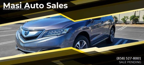 2017 Acura RDX for sale at Masi Auto Sales in San Diego CA