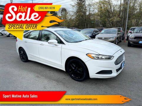 2013 Ford Fusion for sale at Sport Motive Auto Sales in Seattle WA