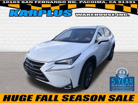 2016 Lexus NX 200t for sale at Karplus Warehouse in Pacoima CA